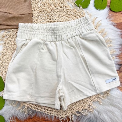 Conj. Blusa Nature Whispers e Short - Marrom e Areia